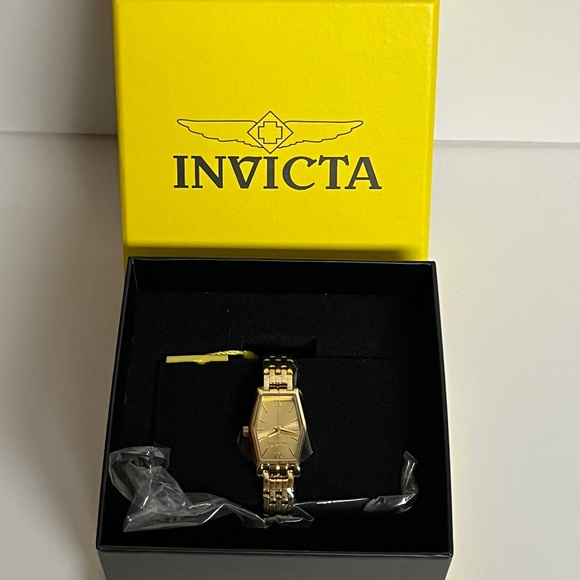 Invicta Womens Watch Angel Lady 48123 Quartz Gold Tone Stainless steel 20mm New - Picture 1 of 9